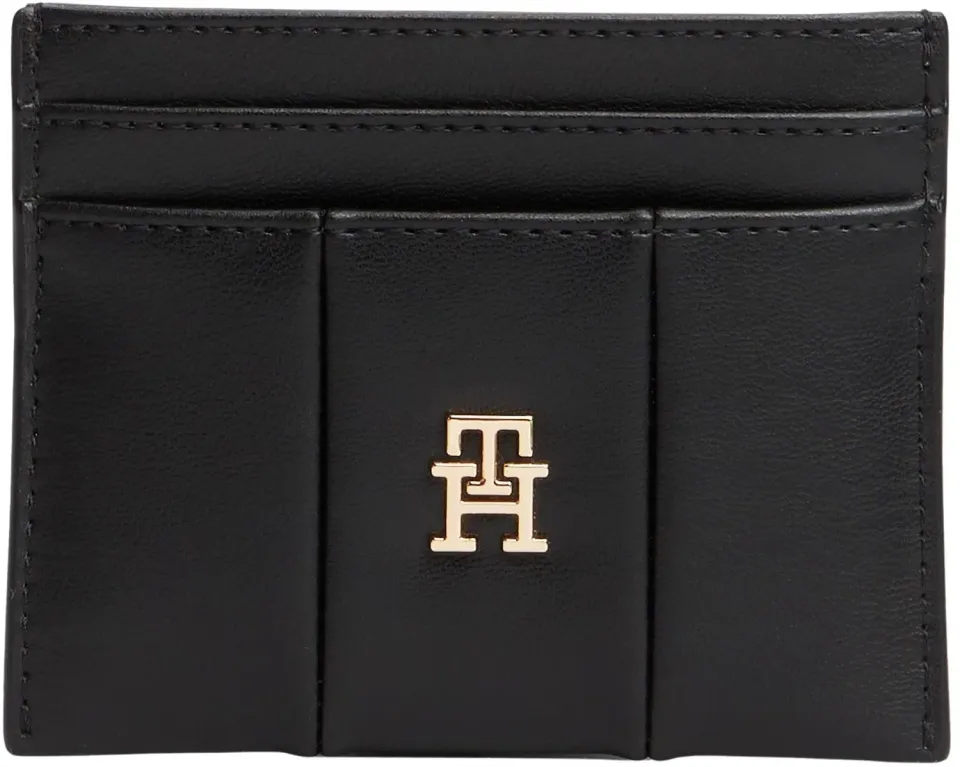 Tommy Hilfiger Icon Holder Quilted portacarte nero trapuntato