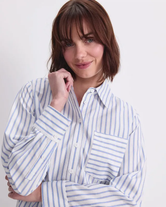 Sportscraft Logo Stripe camicia uomo cotone