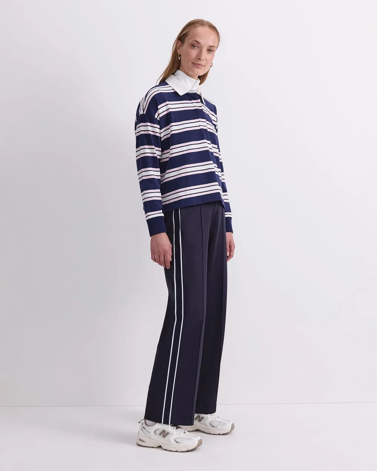 Sportscraft Kiaya Cropped maglia rugby a righe