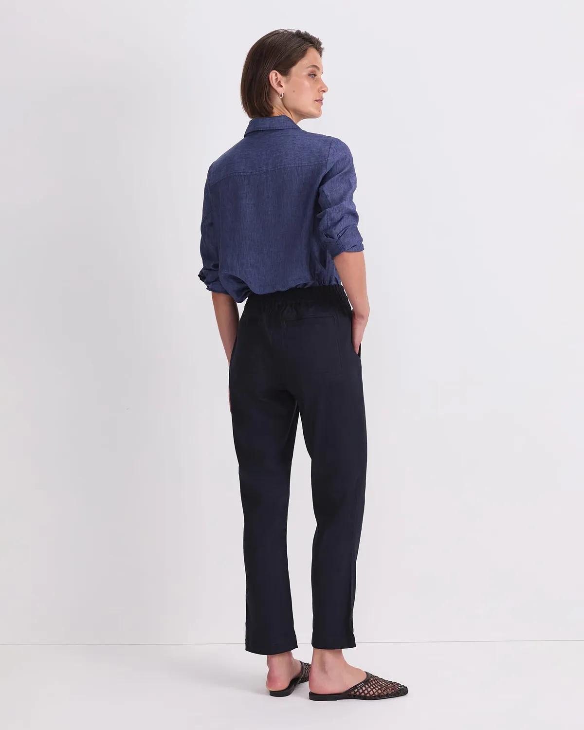 Sportscraft Rosa Linen pantaloni lino con coulisse