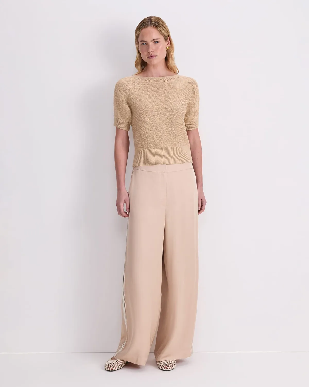 Sportscraft Josie Tape Yarn Batwing Tee maglia donna cotone