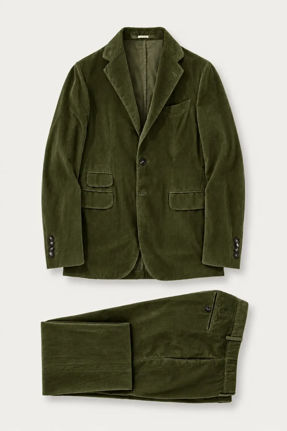 Massimo Alba Sloop abito moss green velluto