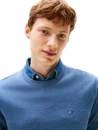 Tommy Hilfiger Essential Cotton maglione girocollo blu XXXL