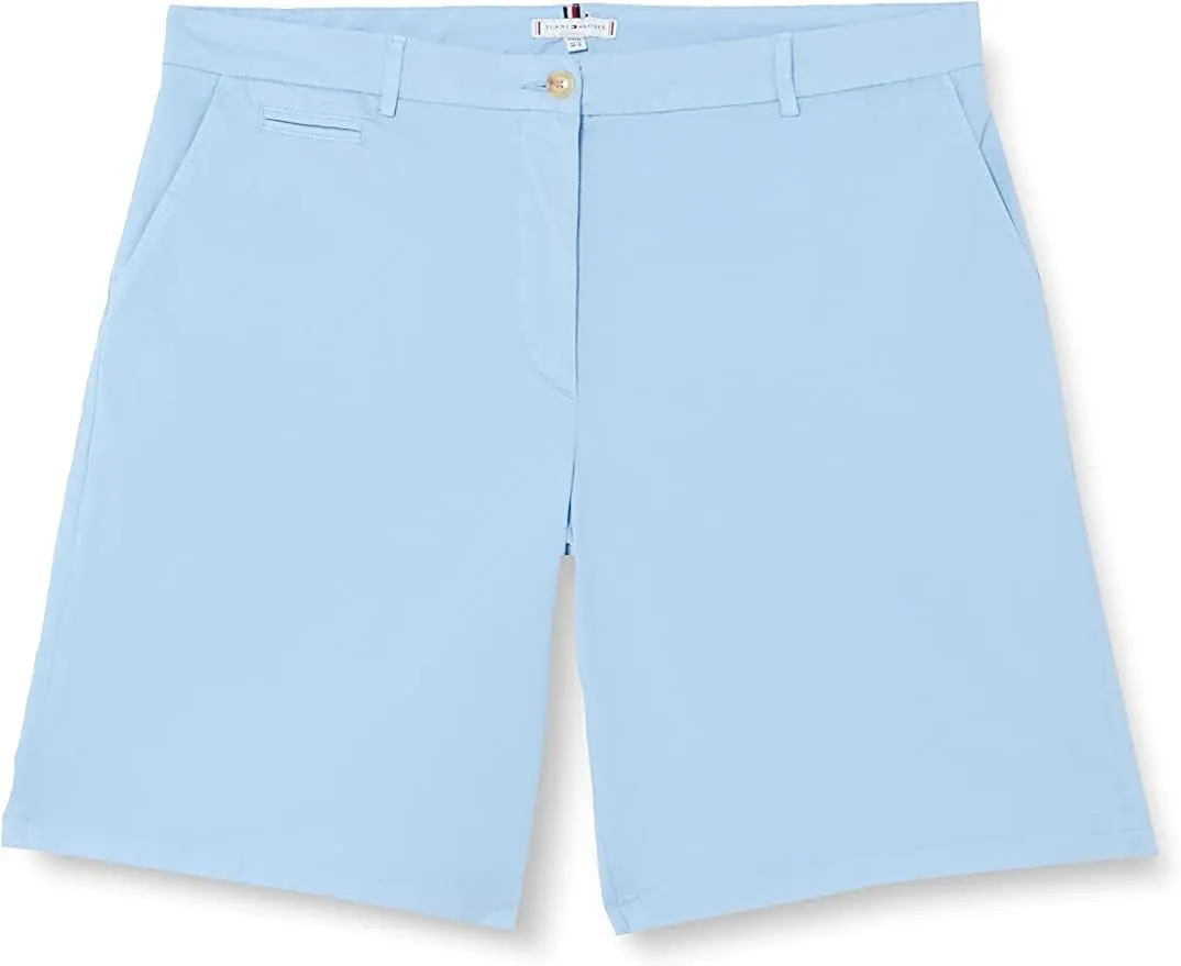 Tommy Hollywood Chino Shorts Donna 9" Twill Blu