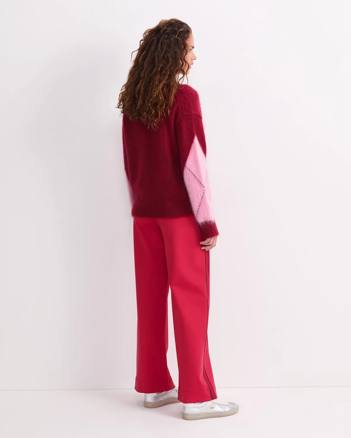 Sportscraft Tatiana Mohair Argyle maglione donna a rombi