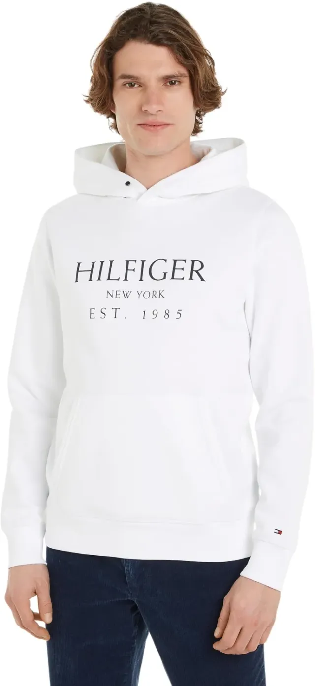 Tommy Hilfiger felpa cappuccio marsupio uomo 3XL Plus nera