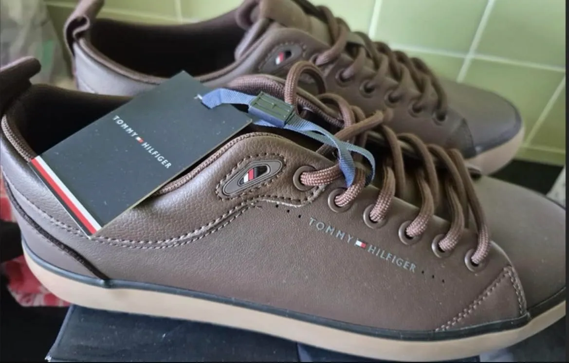 Tommy Hilfiger Harlem Core FM0FM05702 sneakers uomo 42 marrone pelle