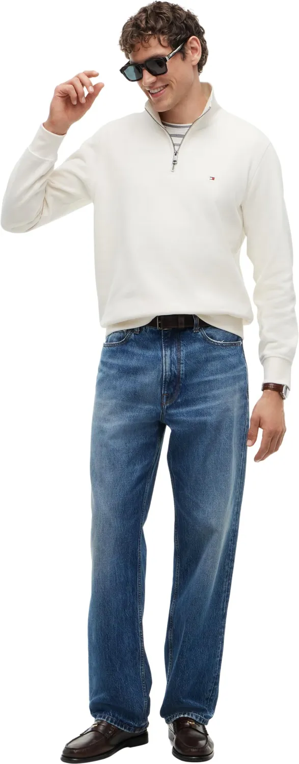 Tommy Hilfiger Essential Fleece MW0MW37233 felpa zip M nera