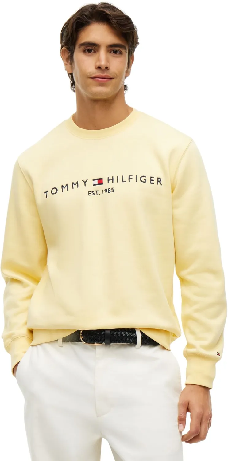 Tommy Hilfiger felpa uomo girocollo blu Desert Sky
