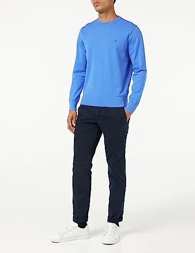 Tommy Hilfiger Crew Neck maglione uomo blu taglia S