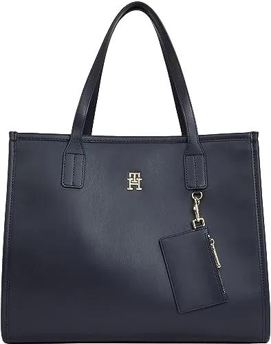 Tommy Hilfiger Tote pelle sintetica borsa donna blu onesize
