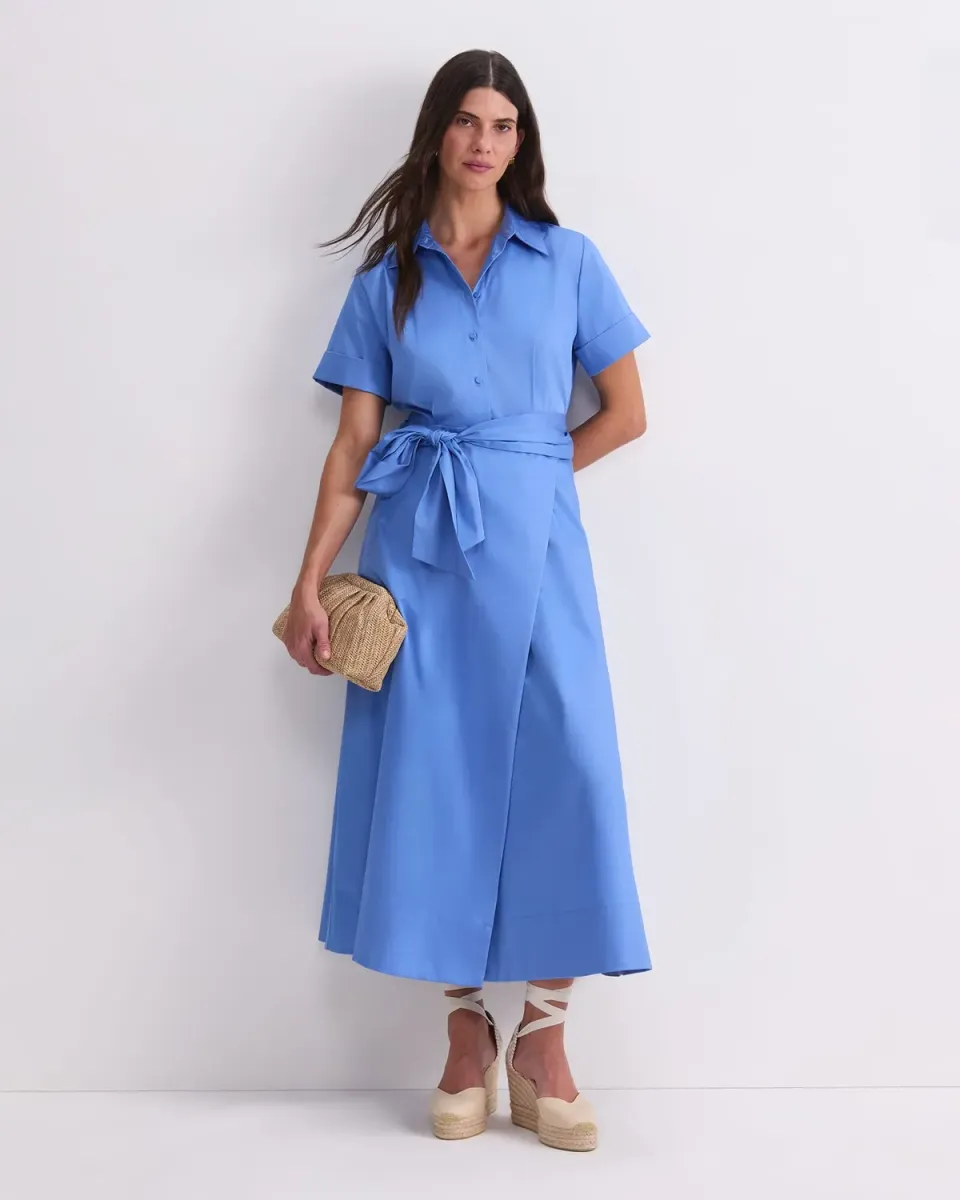 Sportscraft Etta vestito midi donna camicia sarong