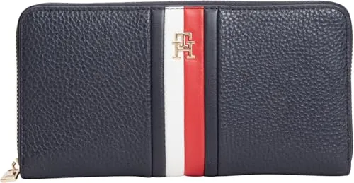 Tommy Hilfiger TH Icon AW0AW19163 portafoglio donna blu zip