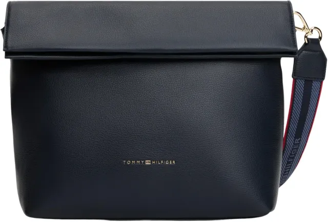 Tommy Hilfiger Logotape Crossover borsa tracolla blu grande
