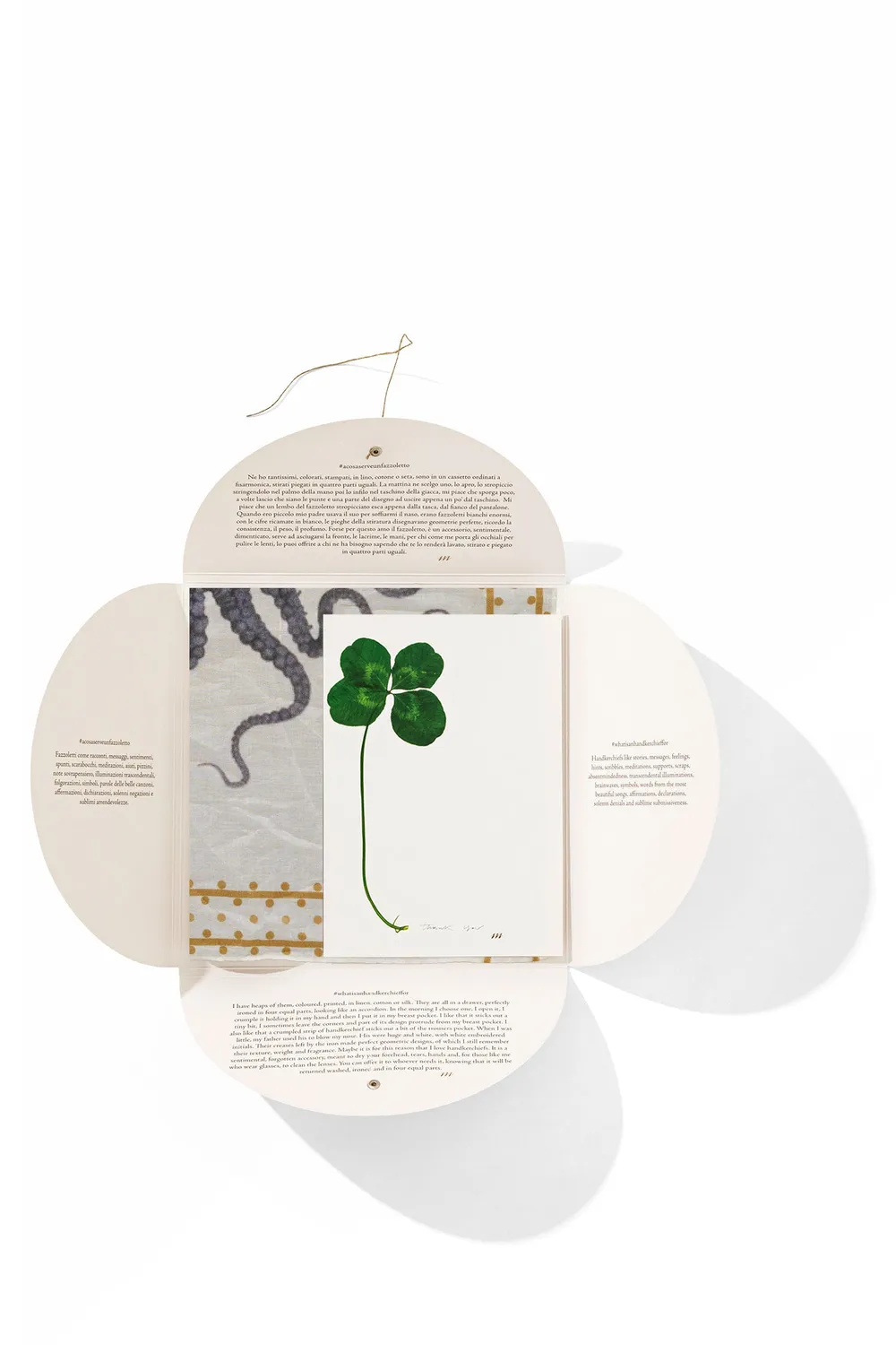Massimo Alba Hanky1 fazzoletto cotone verde alga 45x45