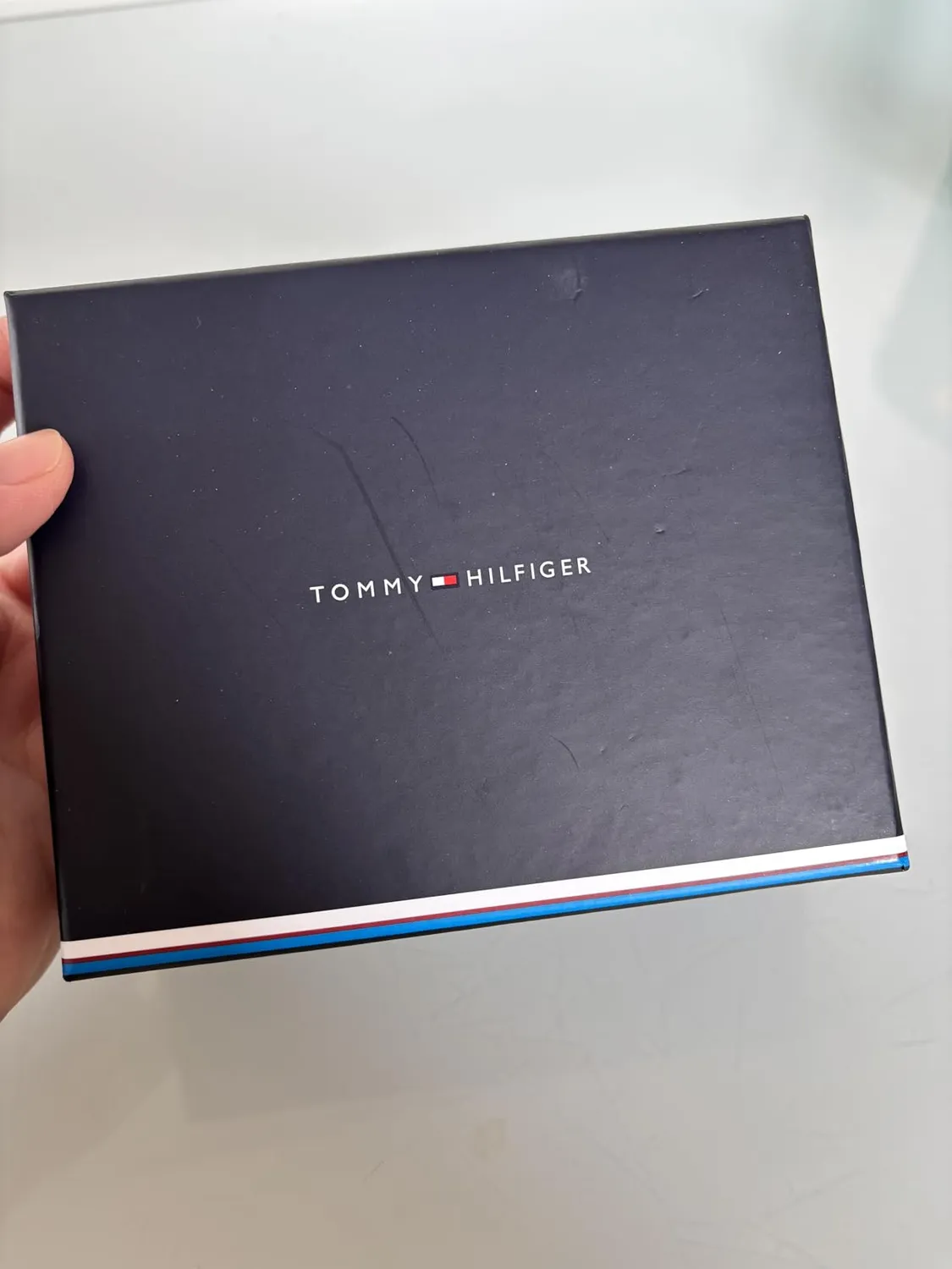 Tommy Hilfiger Logotape Portafogli Donna Trifold Nero