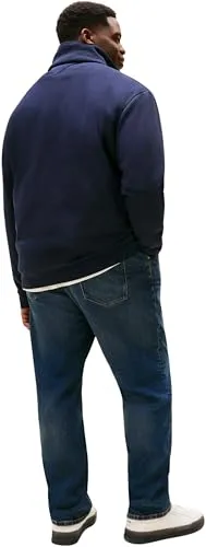 Tommy Hilfiger Global Stripe felpa azzurra con zip