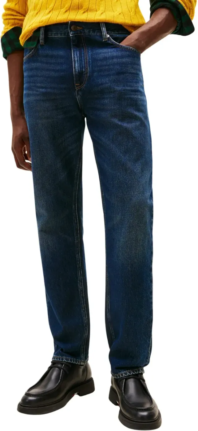 Tommy Hilfiger Mercer Jeans Uomo Regular 36W/34L Straight Blu