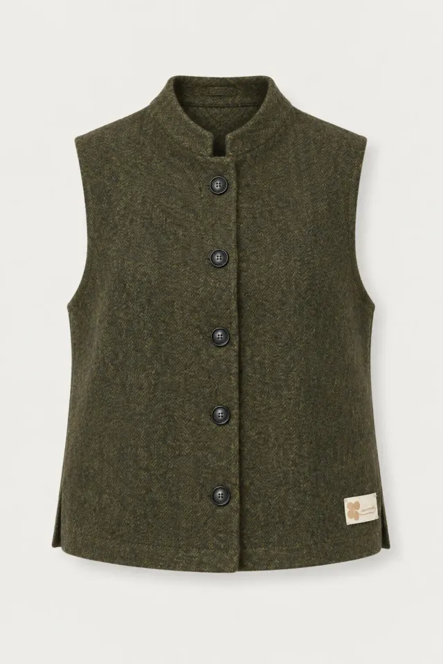 Massimo Alba Manipur gilet military lana cashmere
