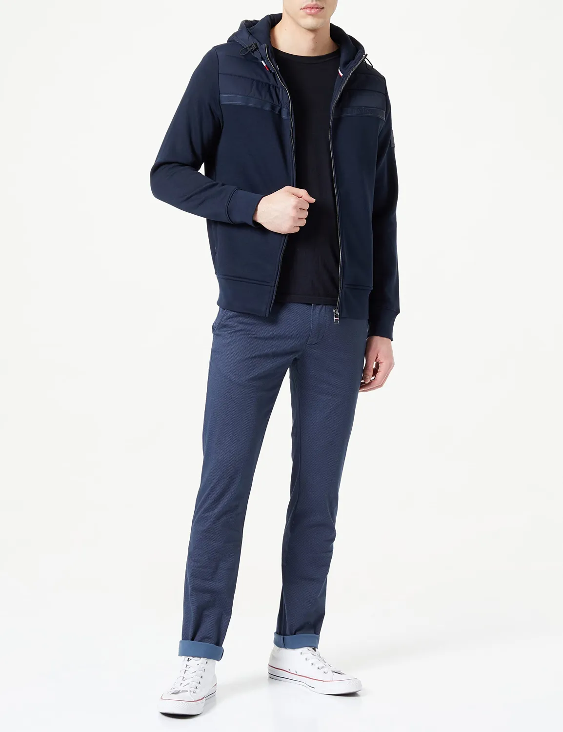 Tommy Hilfiger Mix Media MW0MW29305 hoody zip uomo