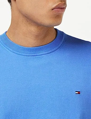 Tommy Hilfiger Crew Neck maglione uomo blu taglia S