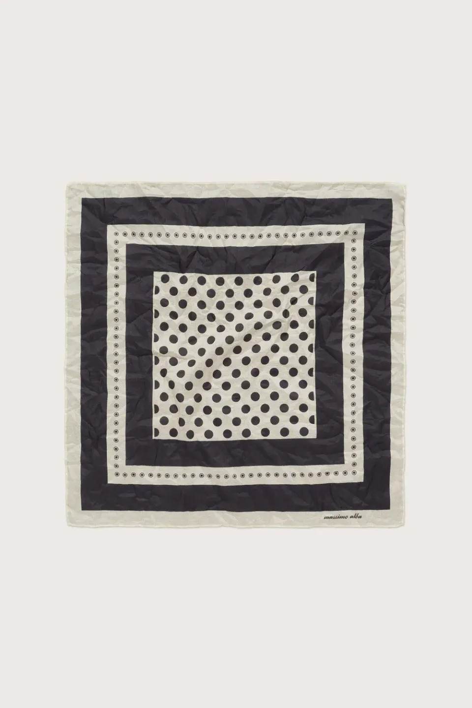 Massimo Alba Hanky1 fazzoletto cotone Dark Blue