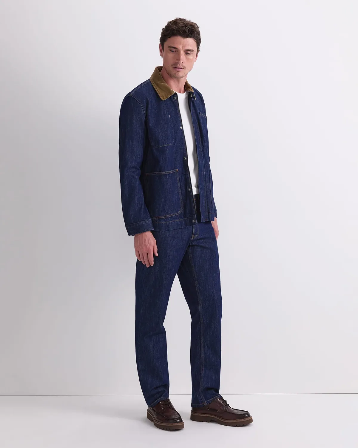 Sportscraft Denim Chore giacca uomo denim indaco