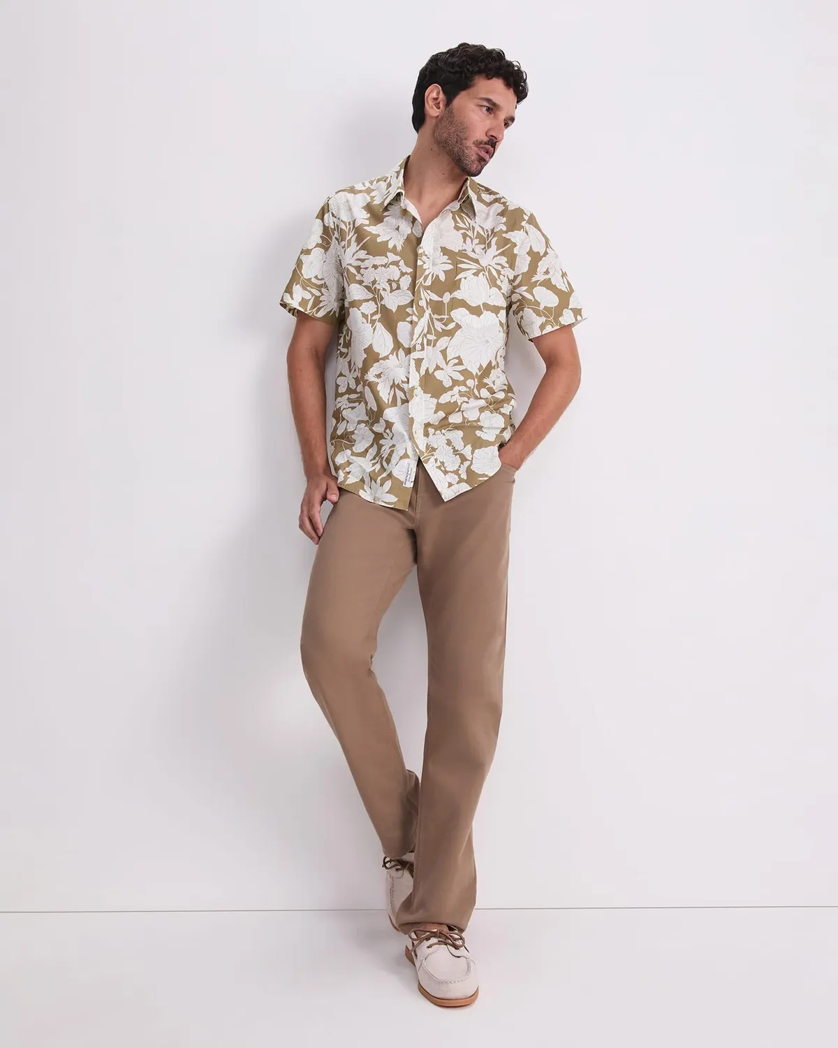 Sportscraft Gardner Short Sleeve Print Shirt camicia cotone