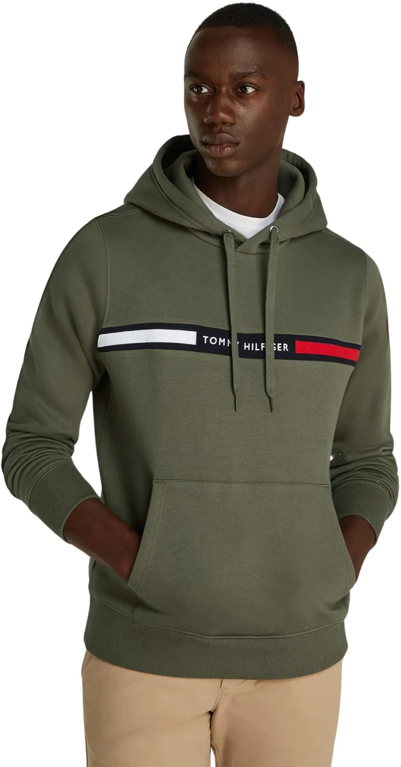 Tommy Hilfiger Chest Insert felpa cappuccio uomo nera M