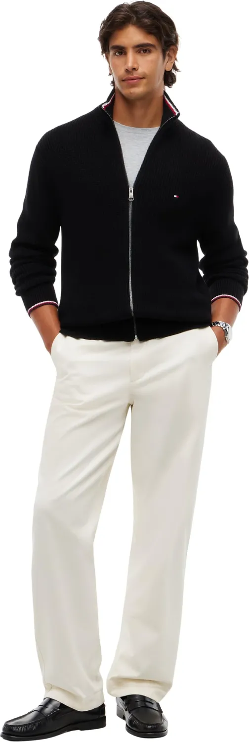 Tommy Hilfiger RWB Rib MW0MW41517 maglione uomo L con zip