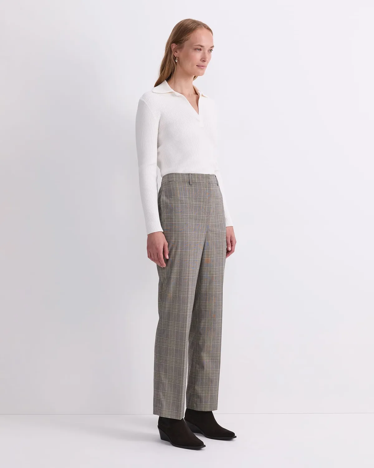 Sportscraft Chelsea Check pantalone lungo quadri straight