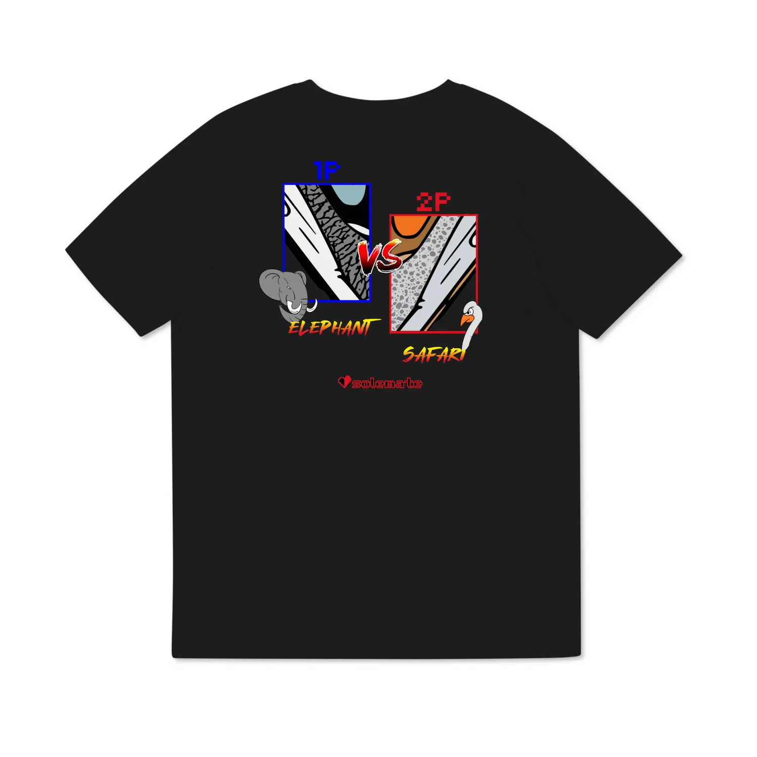 Solemate Sneaker Fighter t-shirt nera cotone organico
