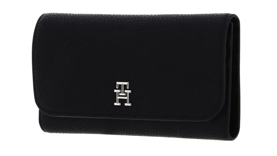 Tommy Hilfiger TH Emblem Flap portafoglio donna carte