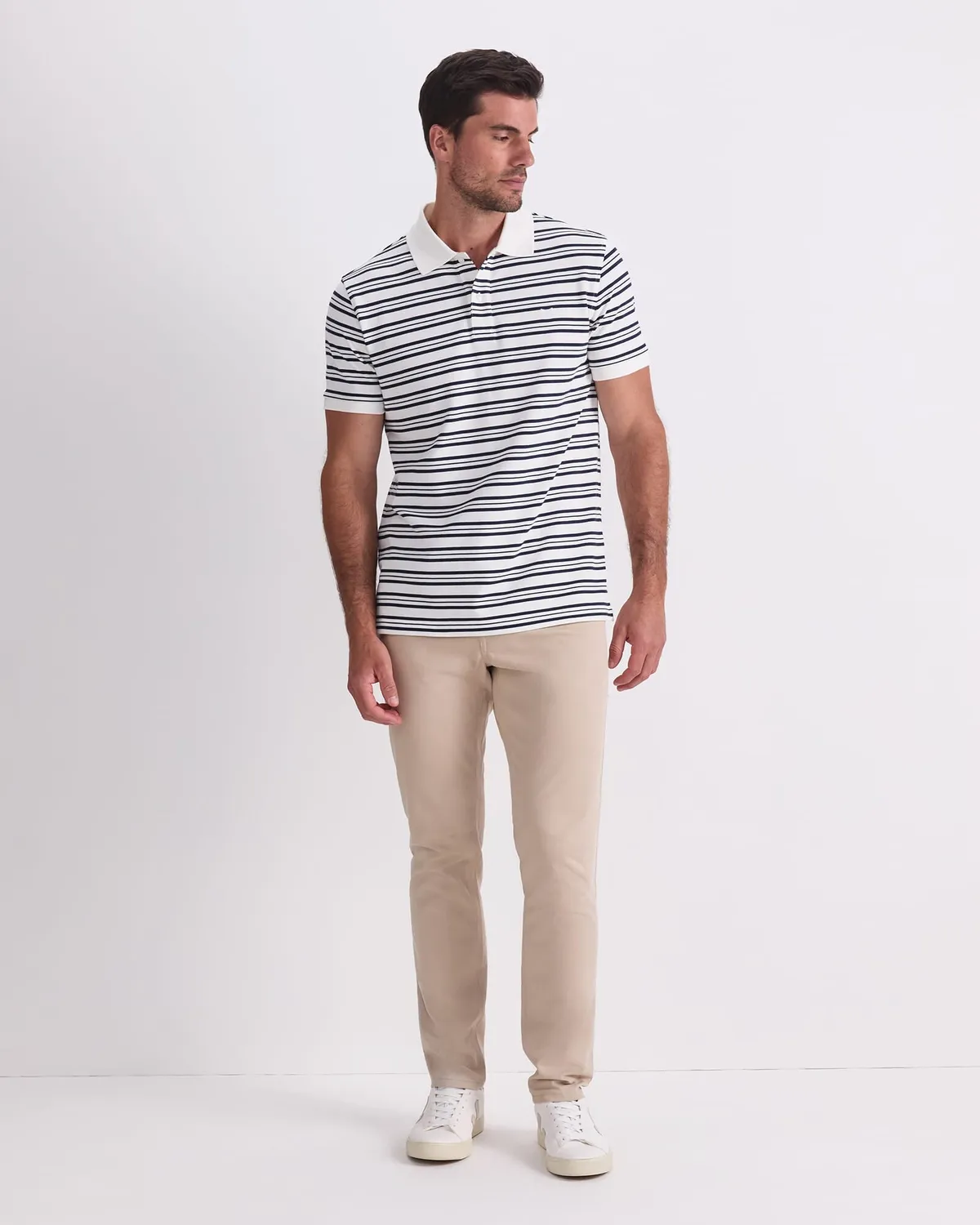Sportscraft SC Stripe Pique Polo 208081 uomo cotone