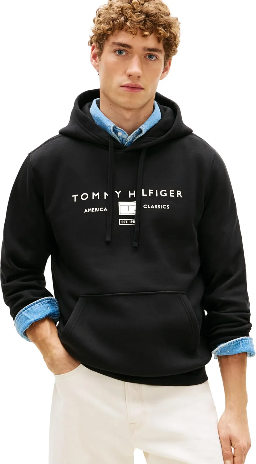 Tommy Hilfiger Brand Love Hoody MW0MW42464 Felpa Uomo Cotone