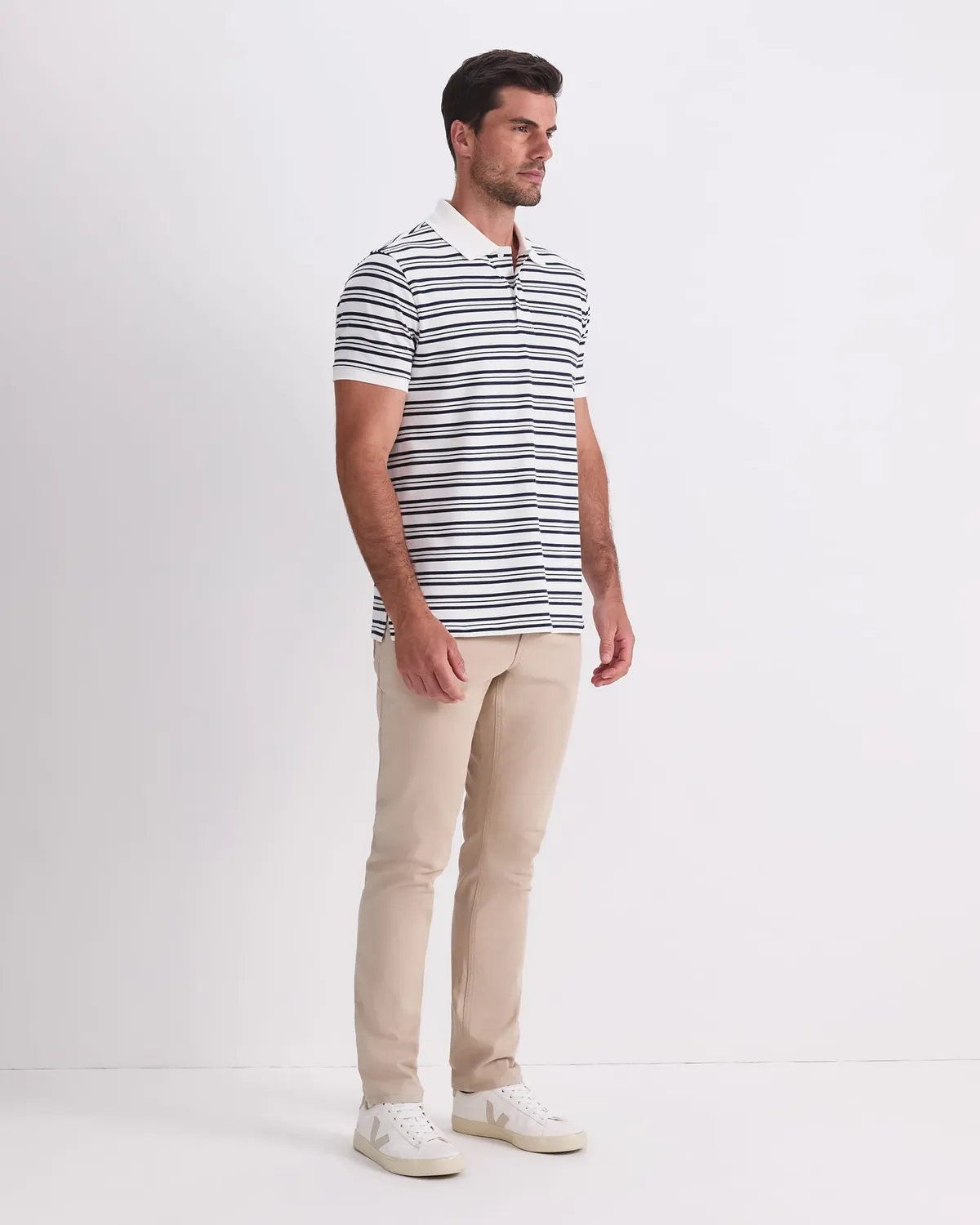 Sportscraft SC Stripe Pique Polo 208081 uomo cotone