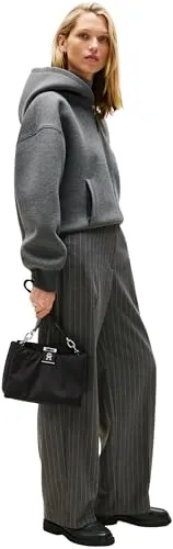 Tommy Hilfiger TH Her Med Satchel Nylon borsa nera