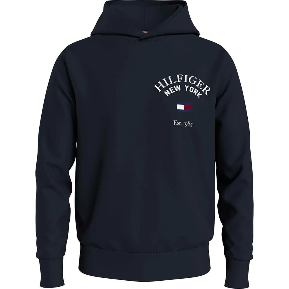 Tommy Hilfiger Arched Varsity MW0MW33641 felpa cappuccio uomo