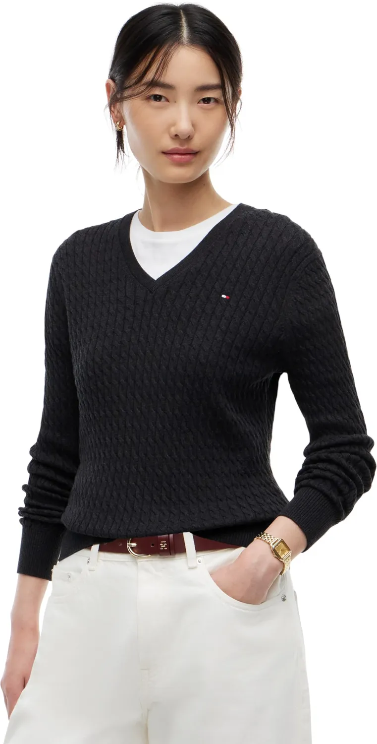 Tommy Hilfiger WW0WW44987 maglione donna girocollo
