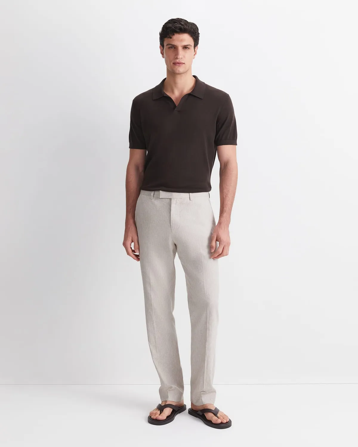 Sportscraft Jeffrey Linen Blend pantalone lino beige