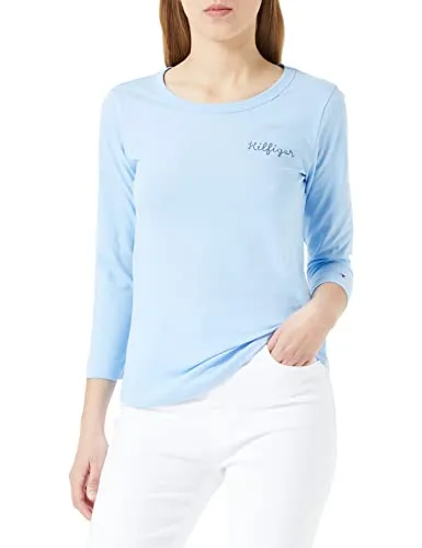 Tommy Hilfiger Top Maglia Donna Girocollo Morbido