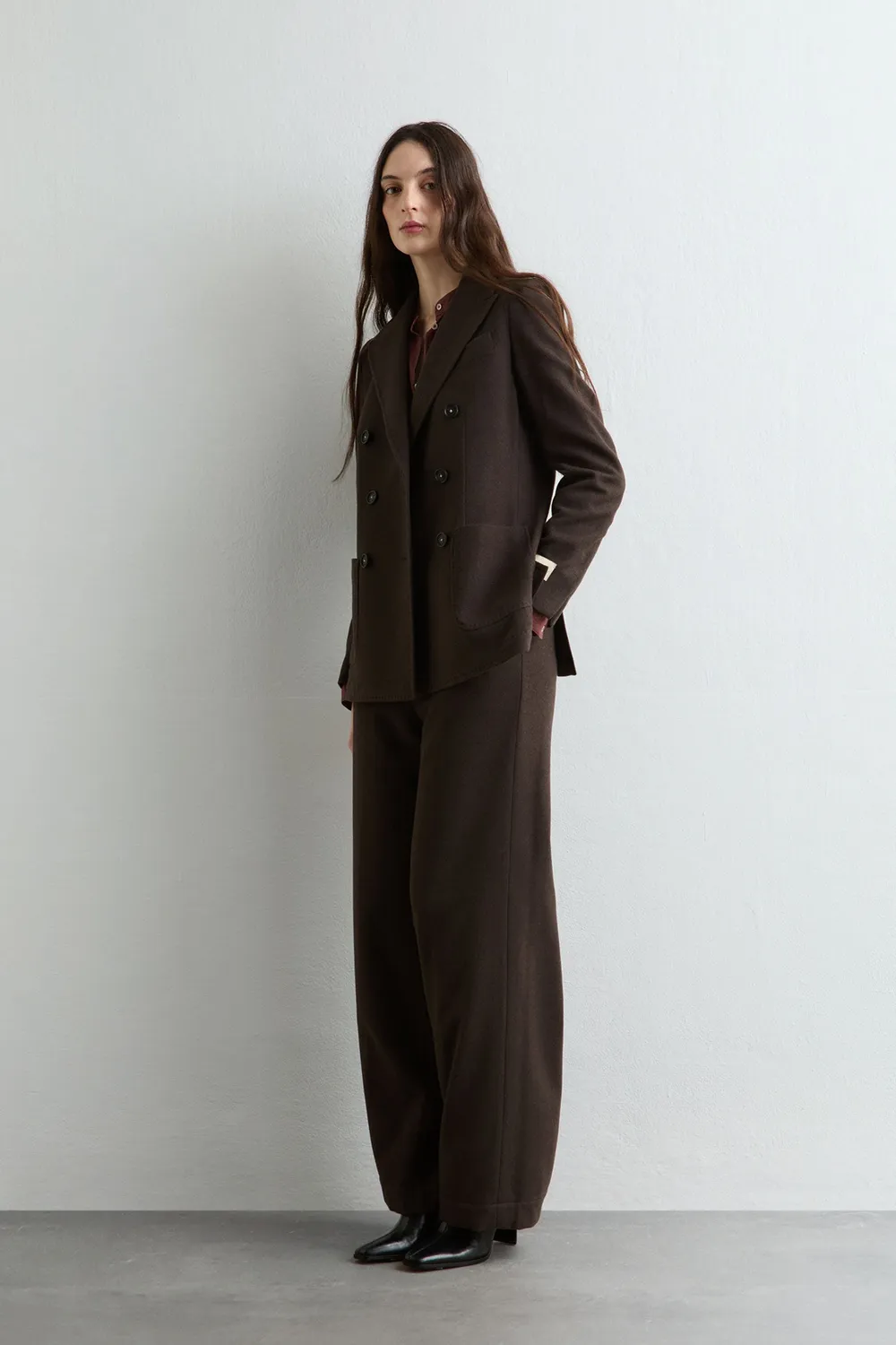 Massimo Alba Odette Camicia Donna Rose Brown Cotone