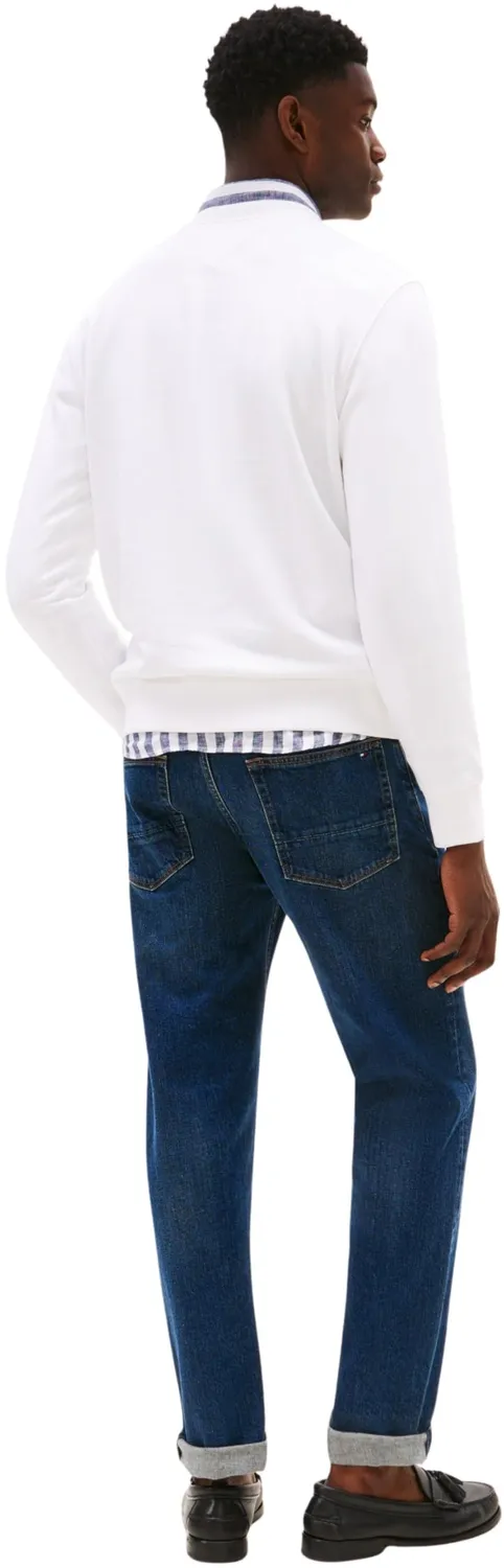 Tommy Hilfiger Essential Terry Crewneck felpa uomo bianca M