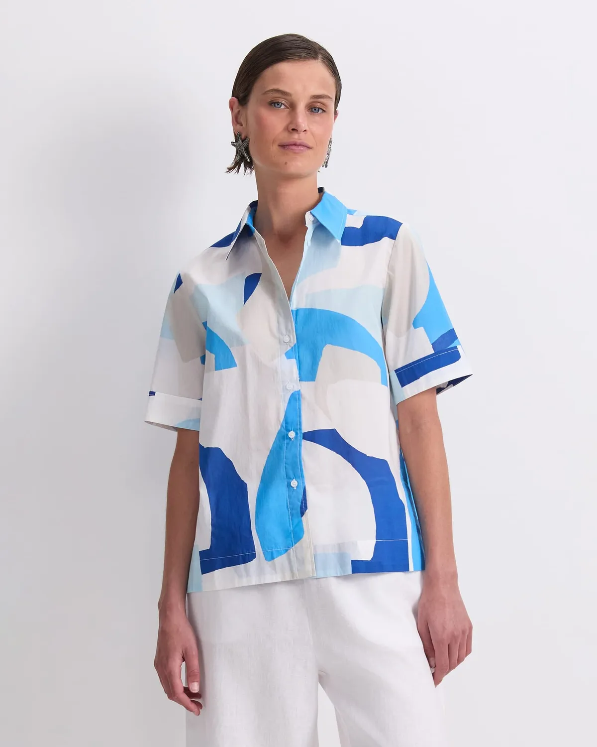 Sportscraft Nora 120257 Camicia Voile Cotone Maniche Corte