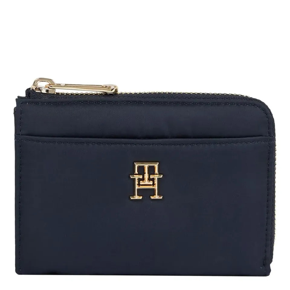 Tommy Hilfiger TH Flow portafoglio donna piccolo blu compatto