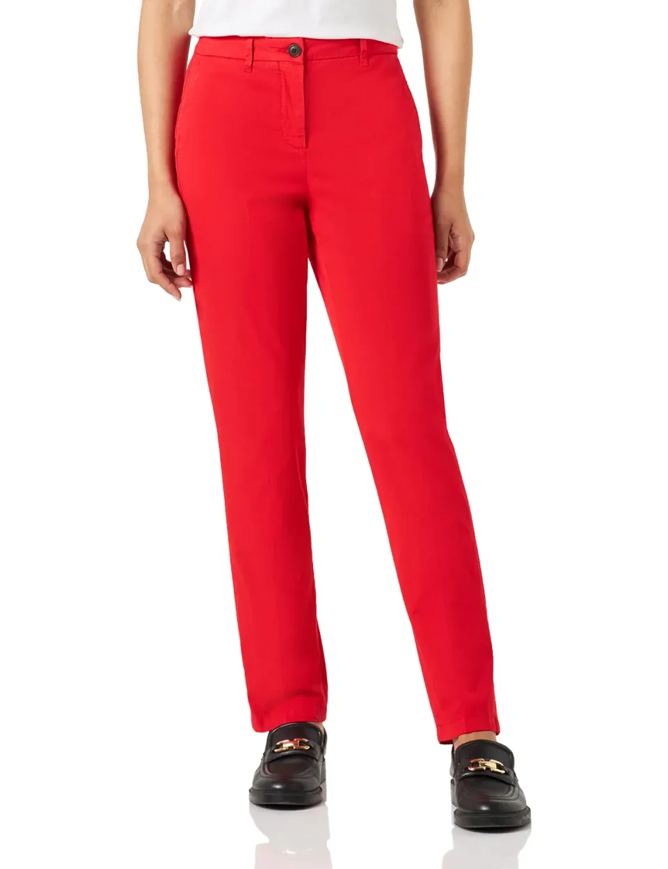Tommy Hilfiger WW0WW37763 Pantaloni Chino Donna 46 Slim