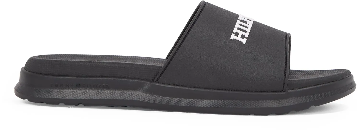 Tommy Hilfiger Dual Density Pool Slide ciabatte uomo 46 nere logo