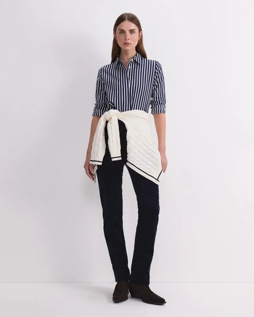 Sportscraft Hannah Stripe Camicia Donna Cotone Seta a Righe