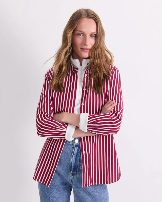 Sportscraft Hannah Stripe camicia donna cotone e seta