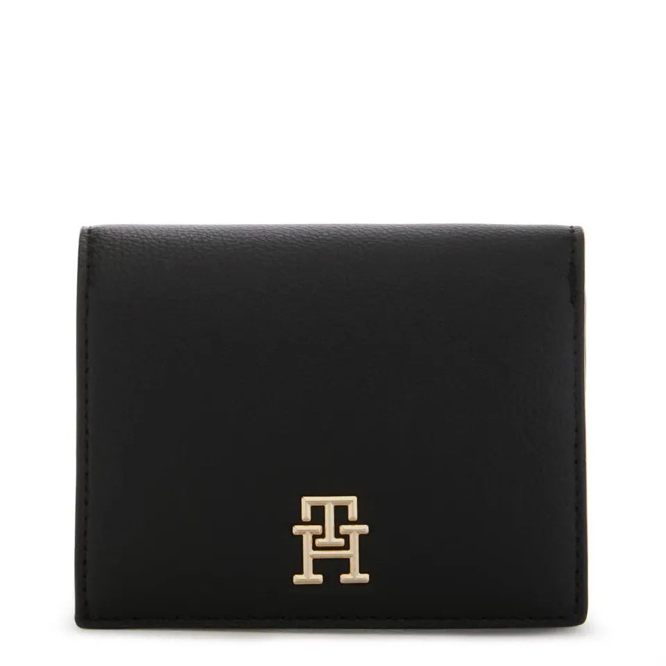 Tommy Hilfiger TH Casual Portafoglio Donna Nero 12cm